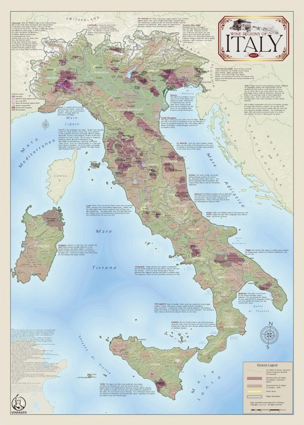 Italy Wine Regions Map