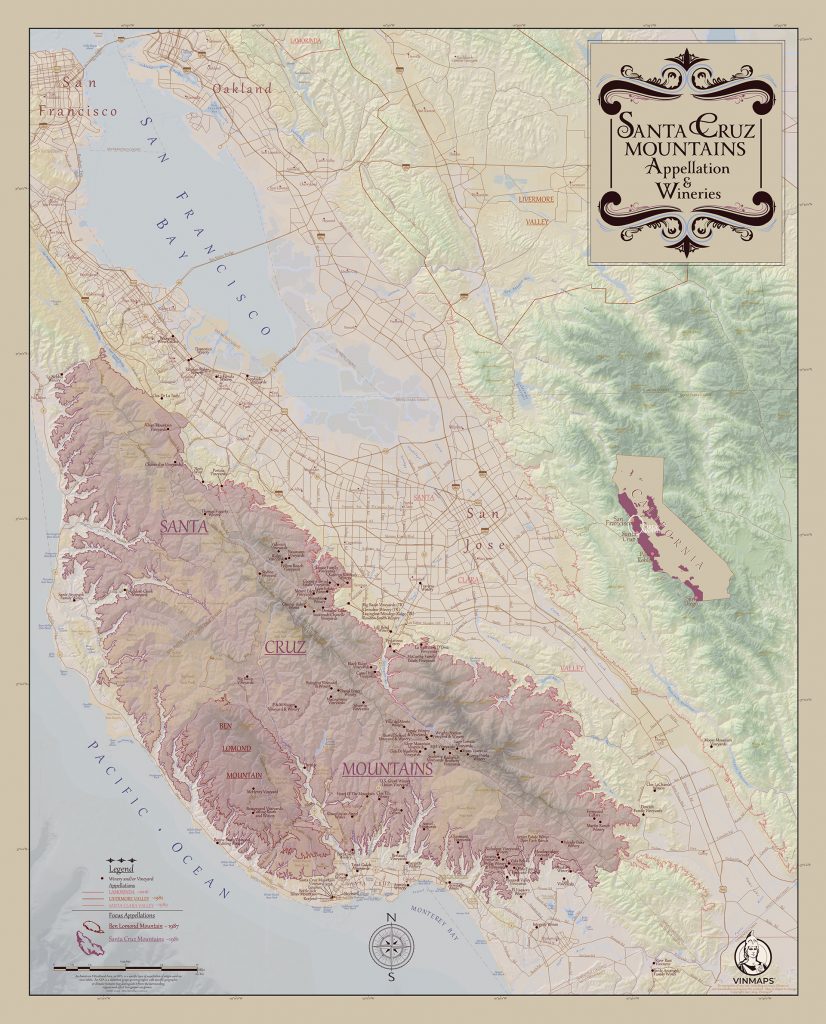 California – Santa Cruz Mountains American Viticultural Area - Gallery ...