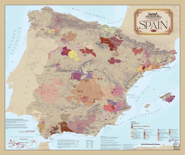 Spain Wine Regions Map