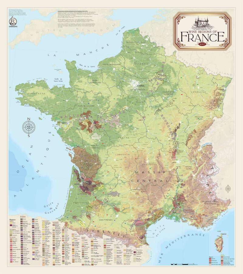 France Wine Map
