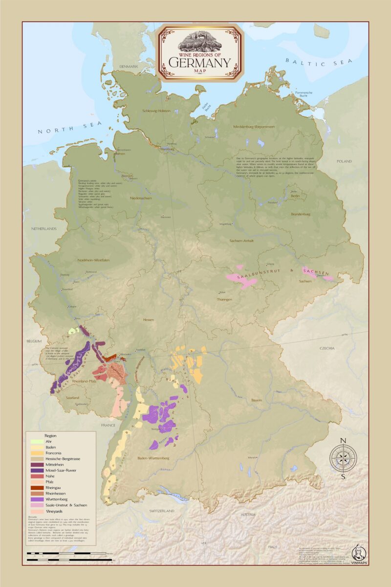 Germany wine map