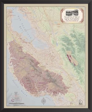 Santa Cruz Mountains wine map