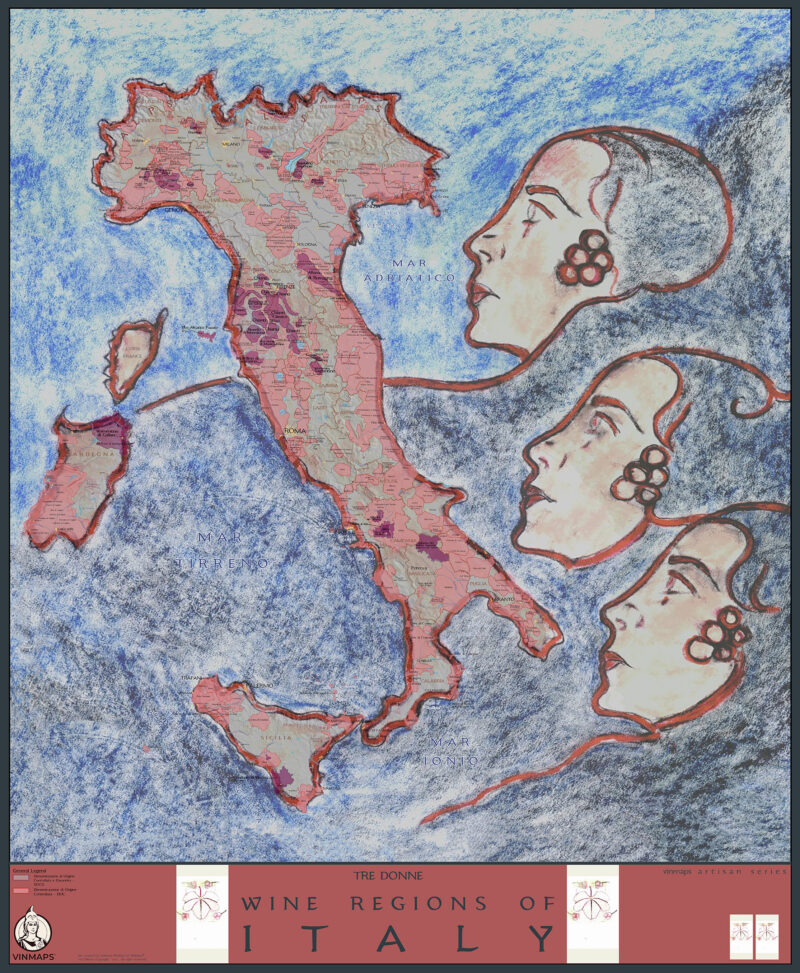 Tre Donne Wine Map