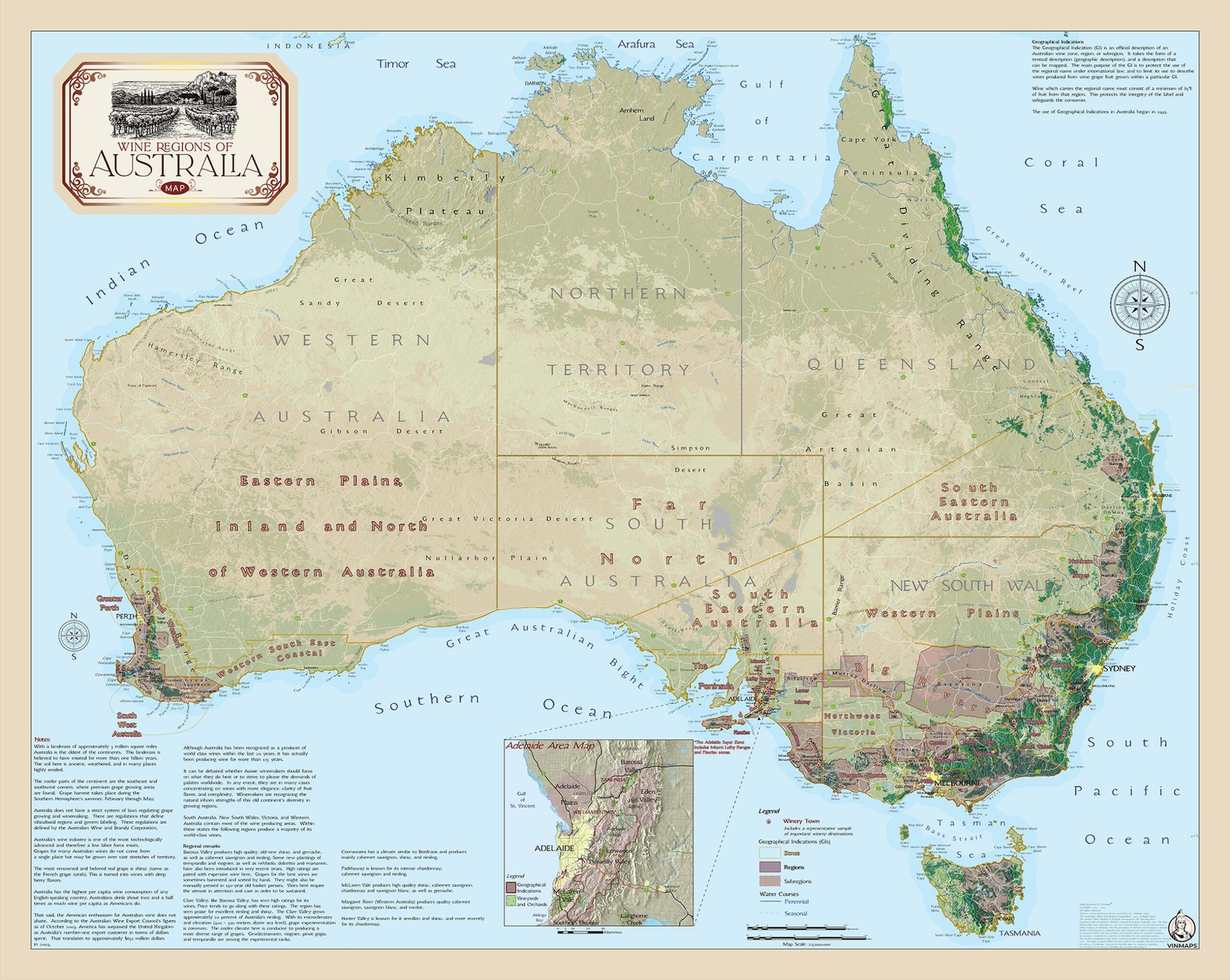 Wine Regions of Australia - Wine Map