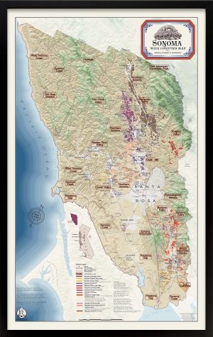 Sonoma wine regions map