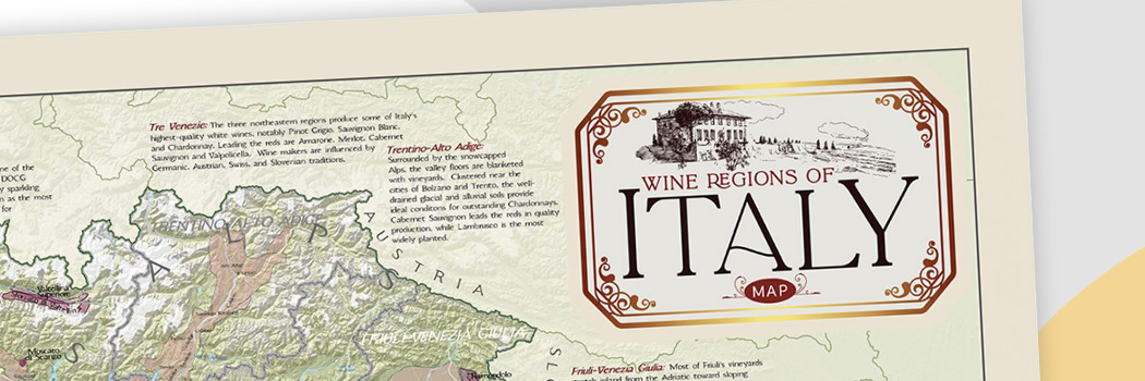 Italy wine map