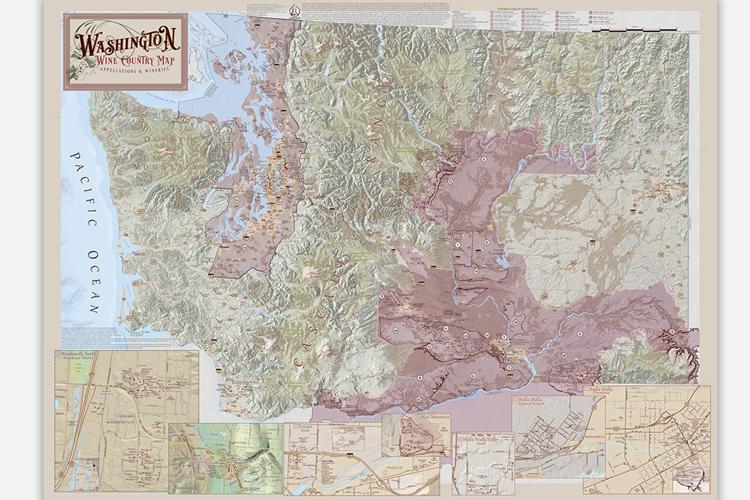 Washington Wine Regions Map