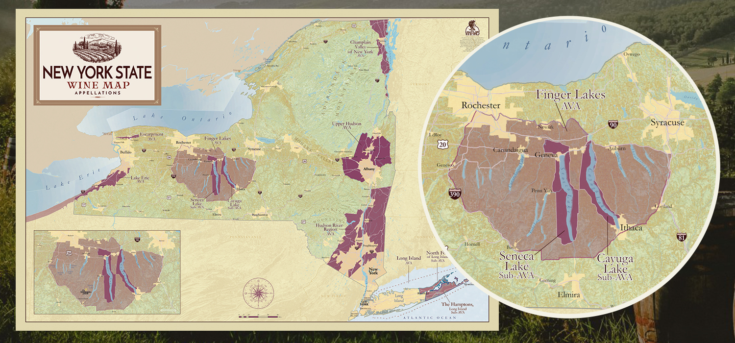 New York State Wine Map