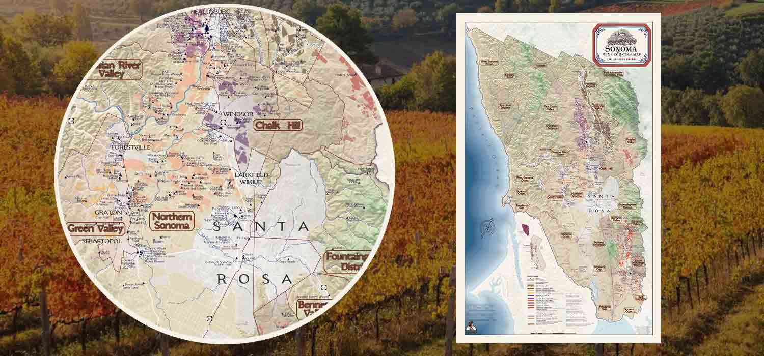Sonoma Wine Map
