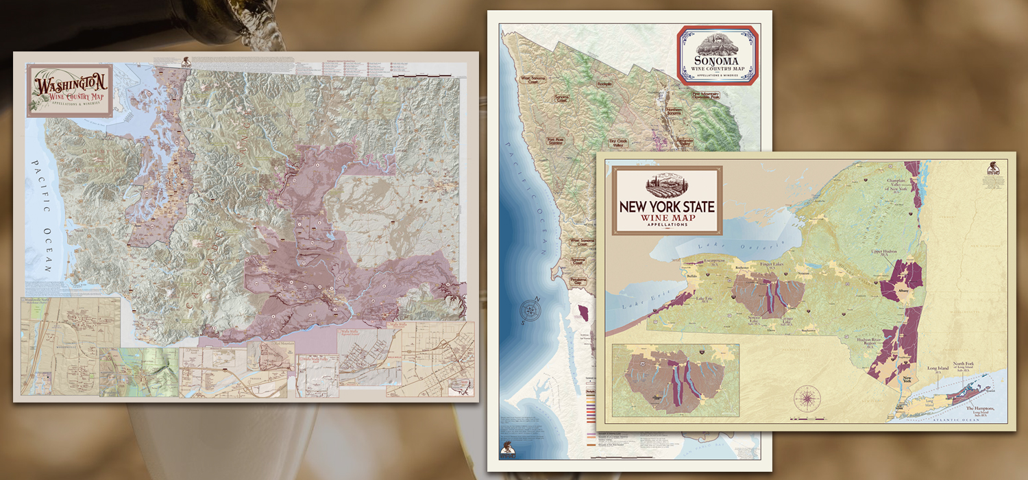 Sparkling wine maps